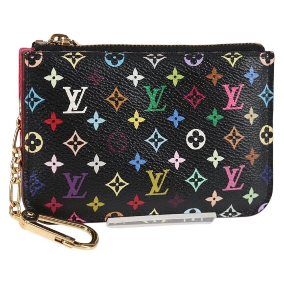 LOUIS VUITTON Monogram Pochette Cles NM Coin Purse Black M60279 Auth 131838V - Picture 1 of 16